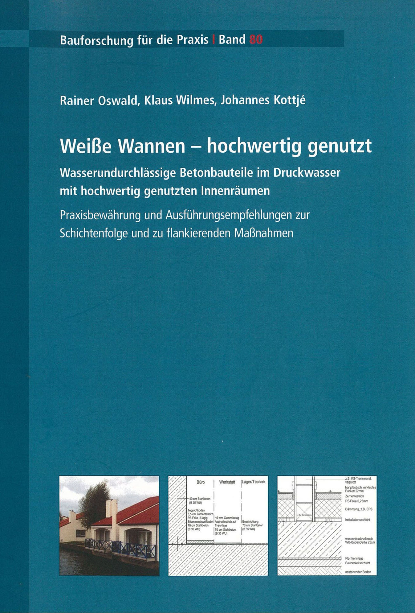 Forscshungsbericht: Weiße Wannen Flankierende Maßnahmen - Coverbild